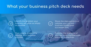 business  Template: Messaggio LinkedIn di Gradient Pitch Deck