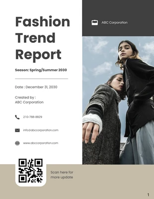 premium  Template: Fashion Trend Report