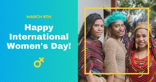 premium  Template: Message culturel sur Facebook à l'occasion de la Journée internationale de la femme