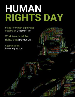 premium  Template: Dark Human Rights Posters
