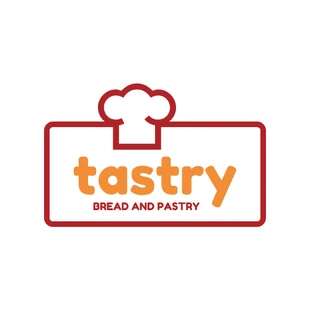 premium  Template: Red Orange Bakery Creative Logo