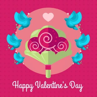 premium  Template: Happy Valentine's Day Instagram Social Media Post