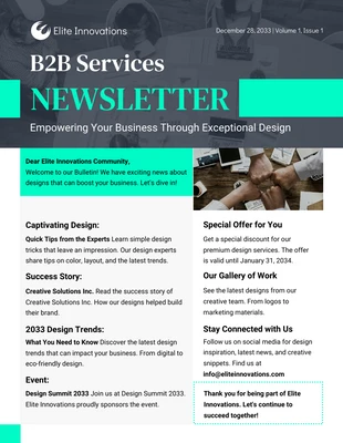 Free  Template: B2B Services Newsletter