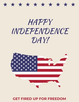 Free  Template: Happy Independence Day Pinterest Post