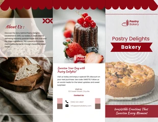 Free  Template: Pastry Delights Bakery Brochure
