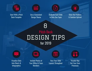 Free  Template: Diamond Tips Pitch Deck Infographie Liste