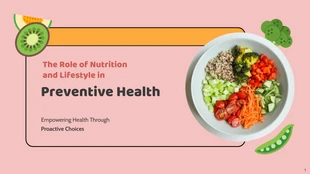 business  Template: Pink and Orange Health Presentation