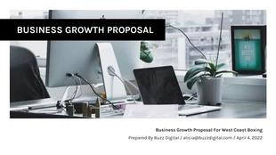 business  Template: Sencilla presentación de consultoría para clientes sobre crecimiento empresarial