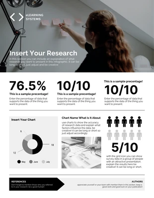 Black and White Infographic Poster