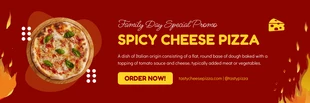 Red And Yellow Modern Playful Food Banner