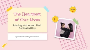 Free  Template: Divertida presentación rosa y colorida del día de la madre
