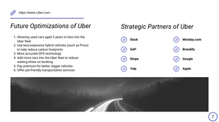 White and Blue Uber Pitch Deck Template - Pagina 7