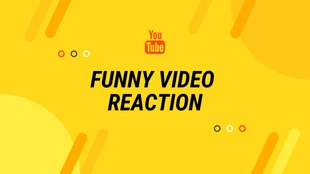 Free  Template: Bannière jaune néon pour YouTube