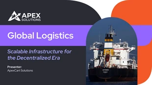 Free Template: Modèle de présentation pour une entreprise de logistique mondiale