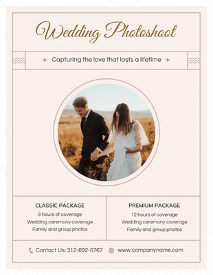 Free  Template: Wedding Photoshoot Flyer Template