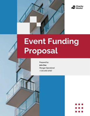 Free  Template: Modelo de proposta de financiamento de eventos