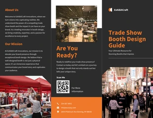 premium  Template: Trade Show Booth Design Guide Brochure