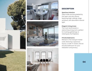 White and Blue Simple House Listing Presentation - Pagina 5