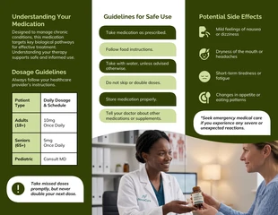 Drug Brochure Template - page 2