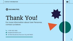 Geometric Colorful User Persona Presentation - صفحة 5