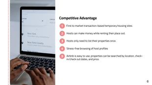 Red Airbnb Pitch Deck Template - Seite 6