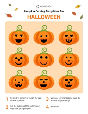 Free  Template: Pumpkin Carving Templates Free
