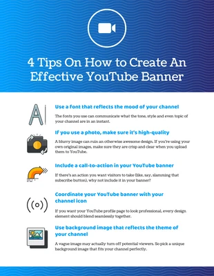 Free  Template: Simple Effective Tips Infographic