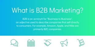 Free  Template: Definição de marketing B2B Postagem no Facebook