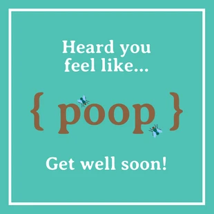 Free  Template: Funny Get Well Card