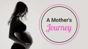 Free  Template: Black Pink Motherhood Blog Banner