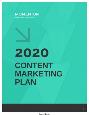 premium and accessible Template: Plan de marketing de contenu