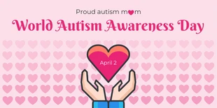 Free  Template: Post Twitter de la maman fière de l'autisme