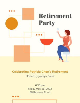 Retirement Party Mobile Email Flyer
