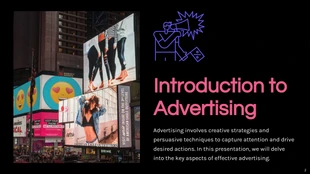 Modern Black Pink Advertising Presentations - صفحة 2