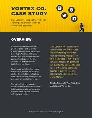 Bold Social Media Business Case Study Template