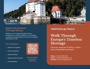 business Template: Europe Travel Brochure
