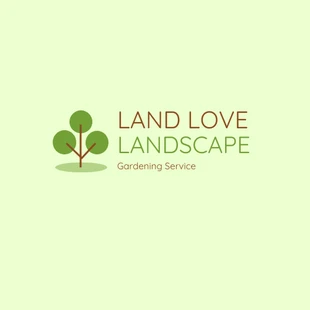 premium  Template: Logotipo da empresa de jardinagem