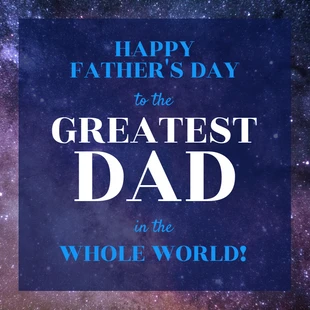 Free  Template: Dark Father's Day Instagram Post