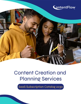 Free  Template: نموذج كتالوج خدمات اشتراك SaaS