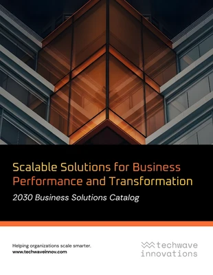 business  Template: Modelo de Catálogo de Soluções Empresariais B2B