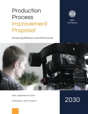 business  Template: Production Process Improvement Proposal