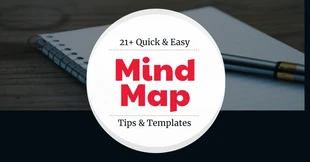 Free  Template: Mind Map-Tipps LinkedIn-Beitrag
