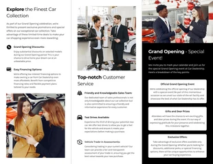 Car Dealership Grand Opening Brochure - page 2
