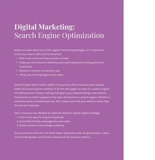 Simple Purple Marketing eBook - صفحة 3