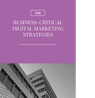 business  Template: Simple Purple Marketing eBook