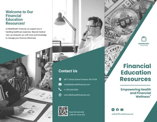 Free  Template: Financial Education Resources Brochure