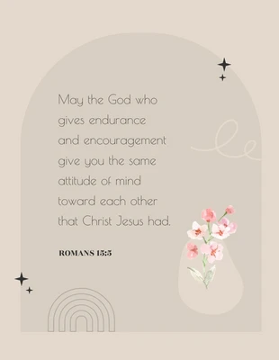 Free  Template: Brown Neutral Bible Verse Poster Template