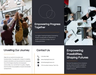 business  Template: Brochure d'entreprise minimaliste, propre et simple