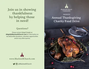 Free and accessible Template: Thanksgiving Brochure