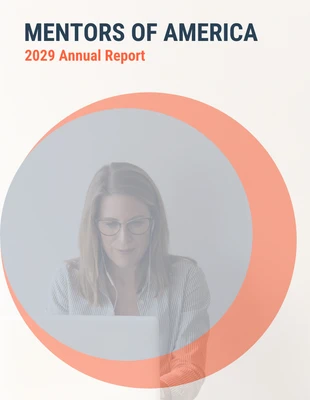 business  Template: Einfache Zusammenfassung des gemeinnützigen Jahresberichts